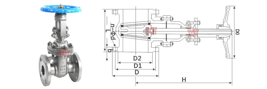 API Gate Valve Main External and Connection Dimension
