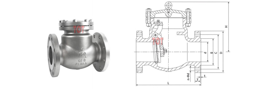 API Swing Check Valve Size
