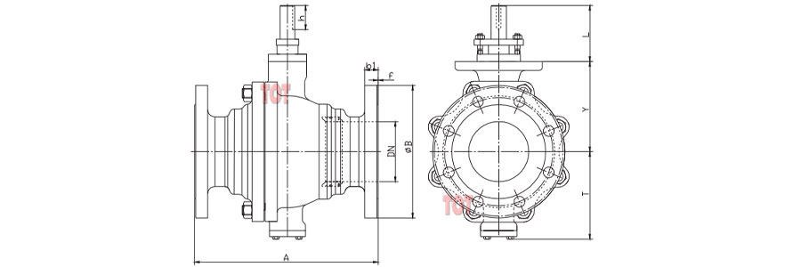 o-type ball valve size