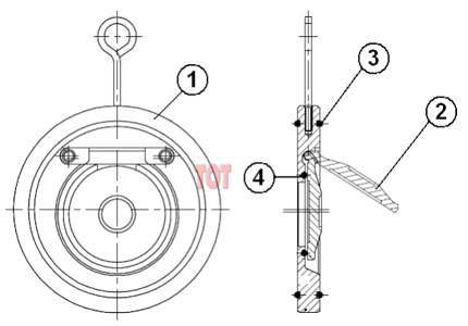 Single Plate Check Valve Part