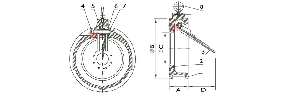 Wafer Type Swing Check Valve