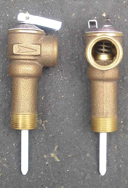hot water heater relief valve replacement