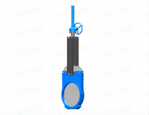 High flow capacity DN700 Unidirectional Knife Gate Valve