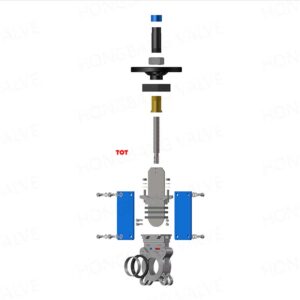 dn65-knife-gate-valve-components