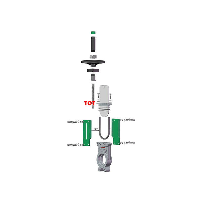 manual knife gate valve components